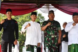 Danyonif 514 Kostrad Hadiri Apel Peringatan Hari Santri Nasional 2023 di Bondowoso