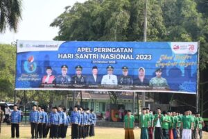 Danyonif 514 Kostrad Hadiri Apel Peringatan Hari Santri Nasional 2023 di Bondowoso