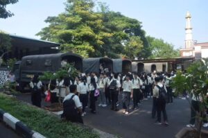 Brigif 9 Kostrad Menerima Kunjungan Belajar Siswa SMA Katolik Santo Paulus Jember