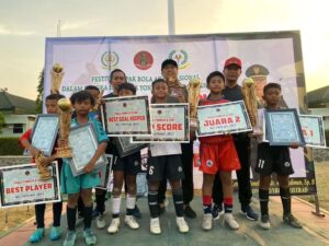 Dalam Rangka HUT Ke-15, Yonkes 2 Kostrad Gelar Festival Sepak Bola Anak Nasional