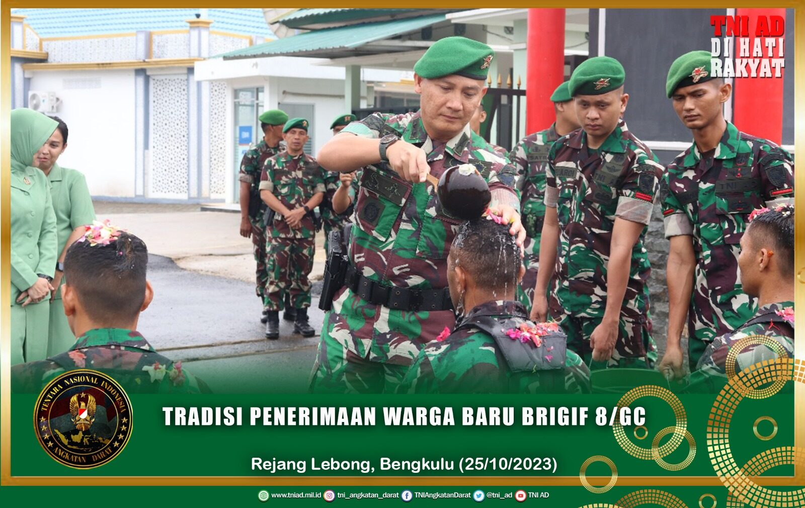 Tradisi Penerimaan Warga Baru Brigif 8/GC