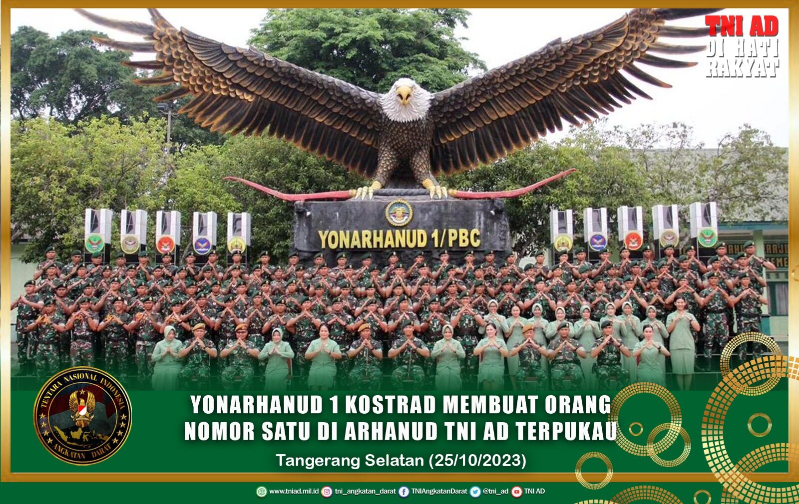 Yonarhanud 1 Kostrad Membuat Orang Nomor Satu di Arhanud TNI AD Terpukau