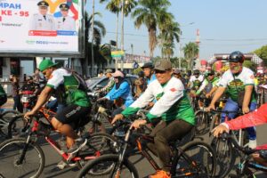 Kodim 0824/Jember Gelar Funbike, HUT TNI Ke 78