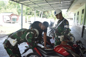 Cegah Pelanggaran Berlalu Lintas, Yonkav 5/DPC Sidak Kendaraan Bermotor