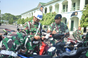 Cegah Pelanggaran Berlalu Lintas, Yonkav 5/DPC Sidak Kendaraan Bermotor