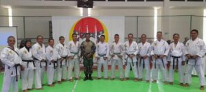 Prajurit Yonif 147/KGJ, Ikuti Uji Kenaikan Tingkat Karate