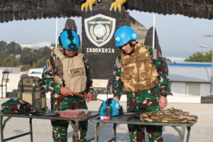 FHQSU Konga XXVI-01 UNIFIL Gelar Latihan Kontijensi Plan