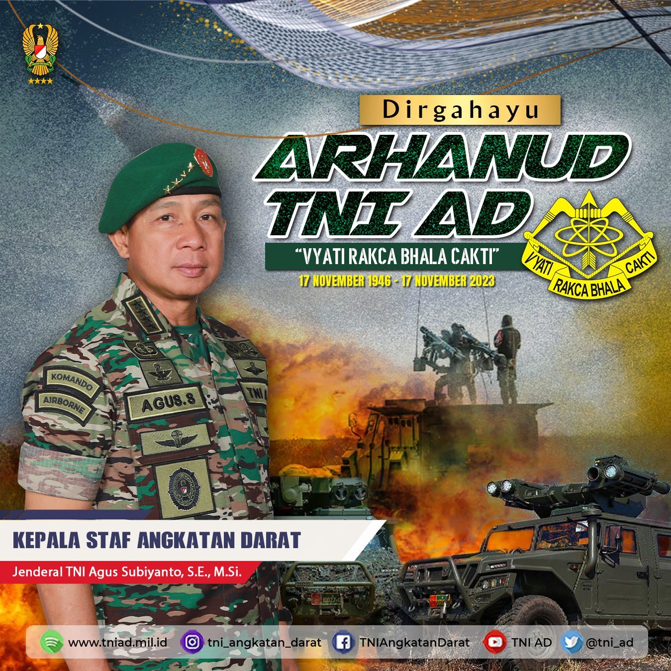 Dirgahayu Arhanud TNI AD