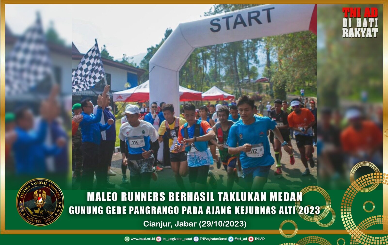 Maleo Runners berhasil taklukan Medan Gunung Gede Pangrango pada Ajang Kejurnas ALTI 2023