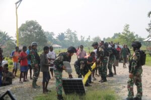 Pasukan Pandawa Kostrad Datang, Terangi Kegelapan di Pedalaman Nduga Papua