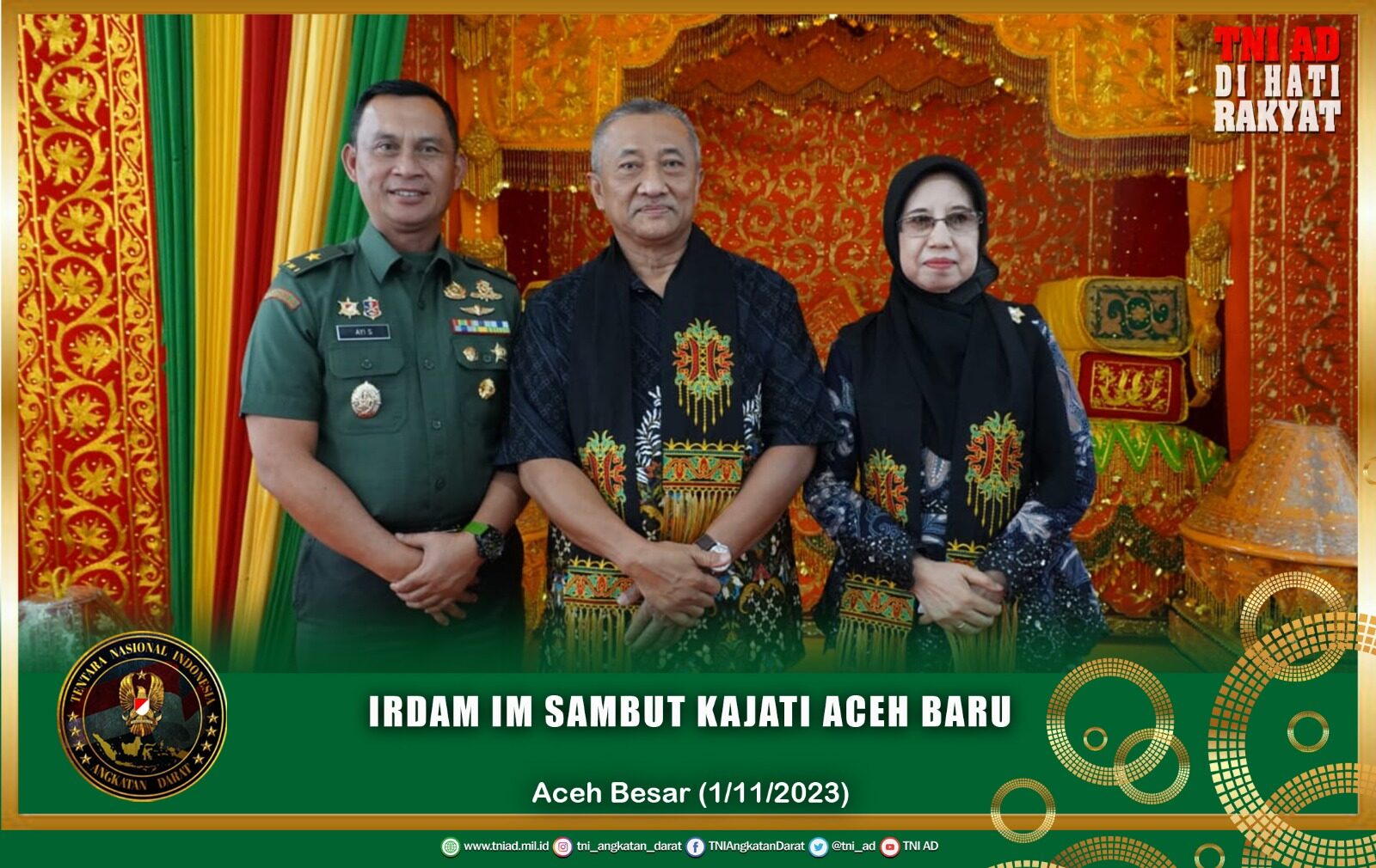 Irdam IM Sambut Kajati Aceh Baru