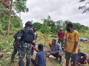 Perkuat Garis Perbatasan Negara, Yonif 111/KB Ajak Masyarakat Papua Selatan Turut Serta Menjaga Kedaulatan NKRI