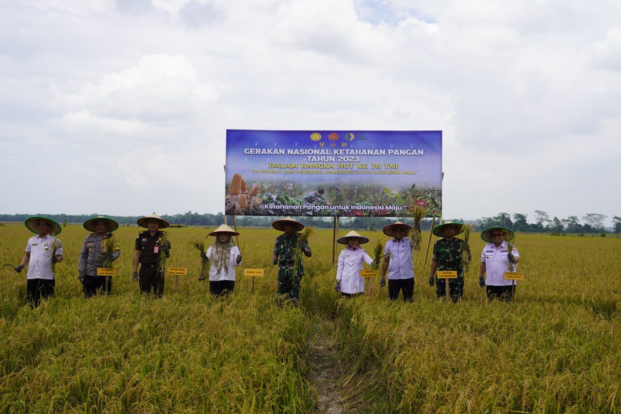 Danrem Ho Hadiri Vicon Ketahanan Pangan Dan Panen Raya Gerakan Nasional Ketahanan Pangan