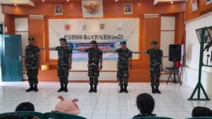 Ingin Lebih Dekat Dengan TNI, Anak-Anak TK Kunjungi Kodim Kerinci