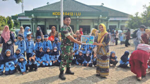 Cerianya Anak-anak PAUD Saat Berkunjung di Kodim Lampung Utara