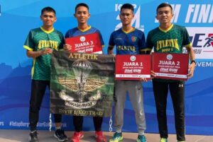 Atlet Lari Divif 1 Kostrad Sapu Bersih Podium Event Lari Blue Run 2023