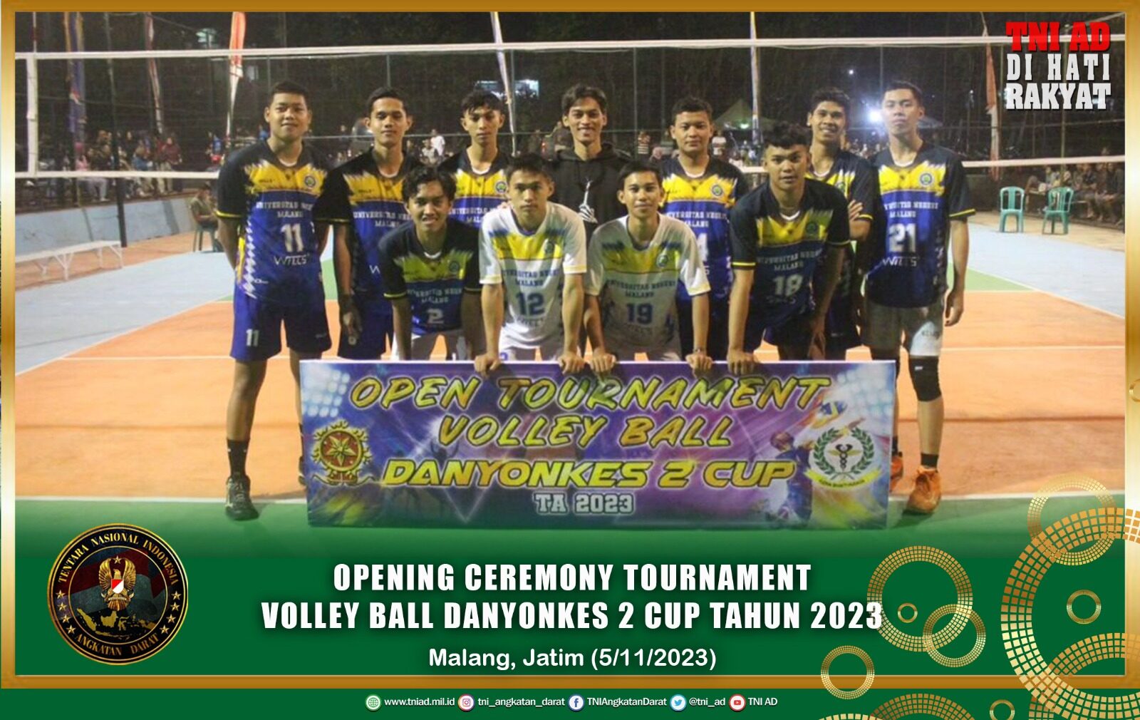 Opening Ceremony Tournament Volley Ball Danyonkes 2 Cup Tahun 2023