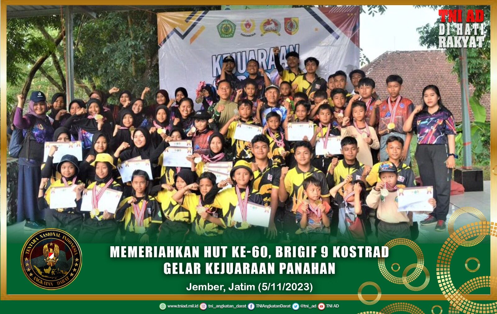 Memeriahkan HUT ke-60, Brigif 9 Kostrad Gelar Kejuaraan Panahan