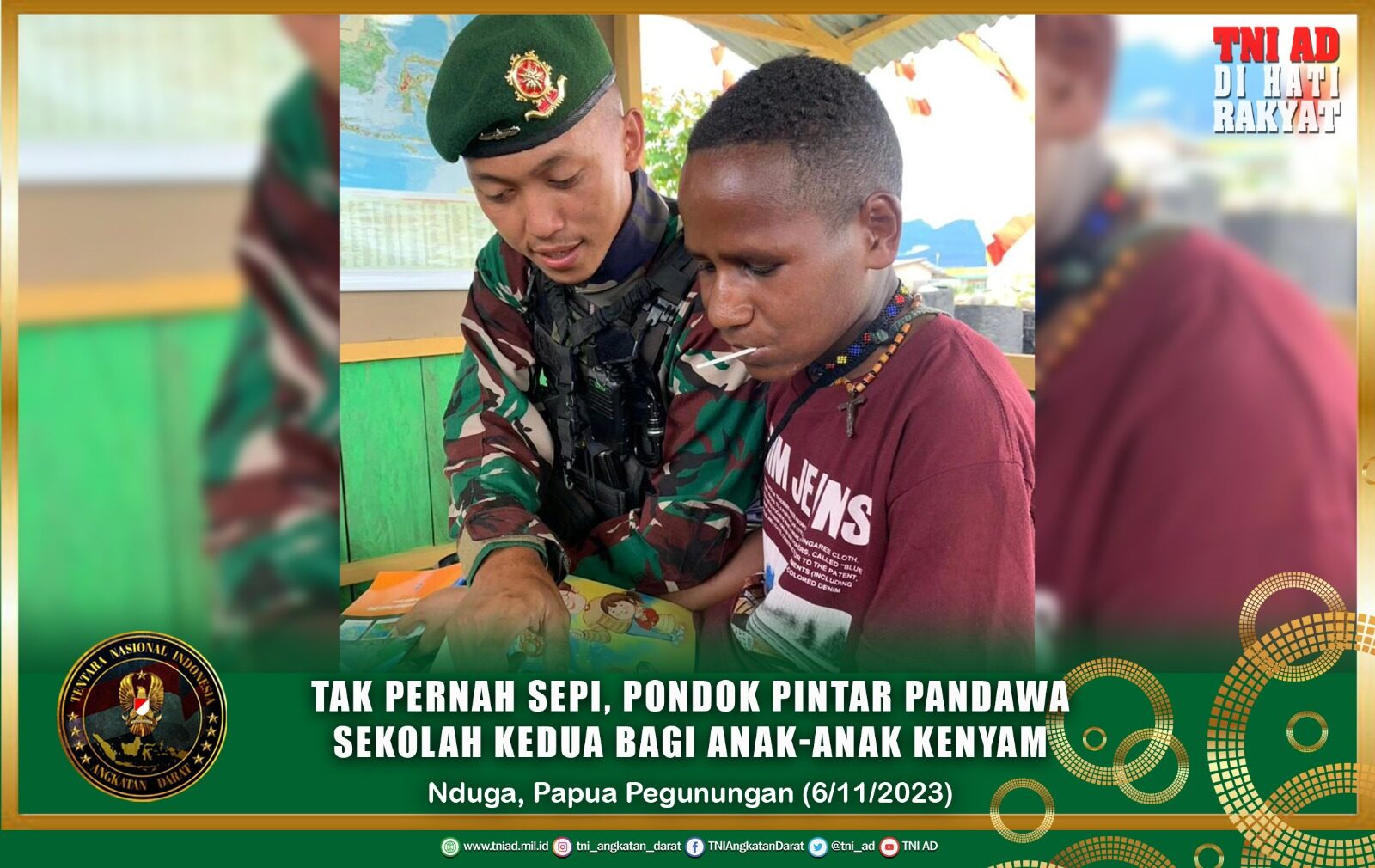 Tak Pernah Sepi, Pondok Pintar Pandawa Sekolah Kedua Bagi Anak-Anak Kenyam