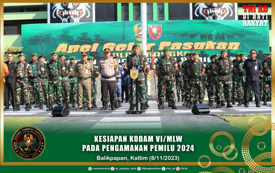 Kesiapan Kodam VI/Mlw Pada Pengamanan Pemilu 2024