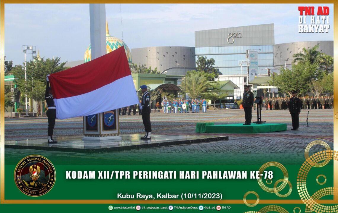 Kodam XII/Tpr Peringati Hari Pahlawan ke-78