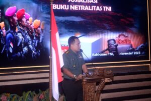 Badan Pembinaan Hukum TNI Gelar Sosialisasi Netralitas TNI di Kodam IX/Udayana