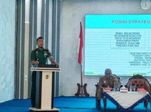 Dandim 1002/HST Narasumber Dalam Sosialisasi Kewaspadaan Dini Masyarakat Jelang Pemilu 2024