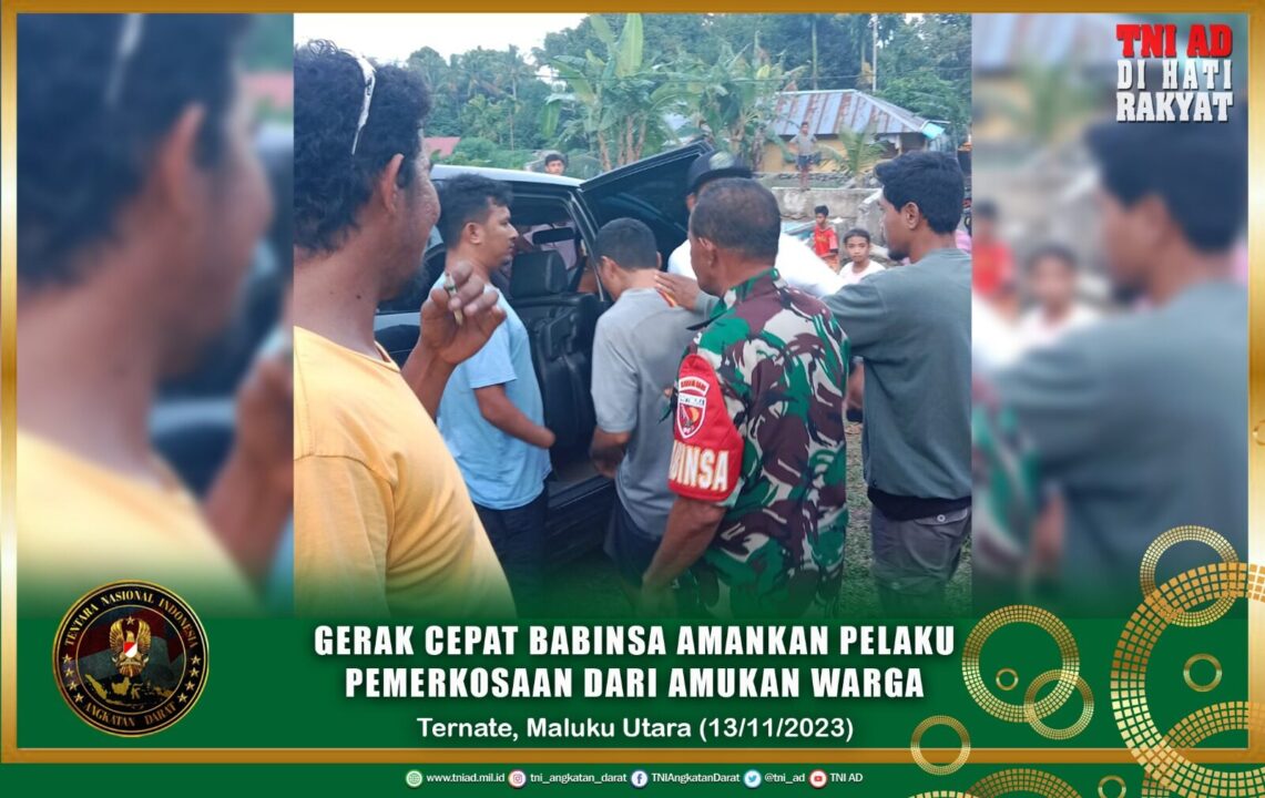 Gerak Cepat Babinsa Amankan Pelaku Pemerkosaan Dari Amukan Warga