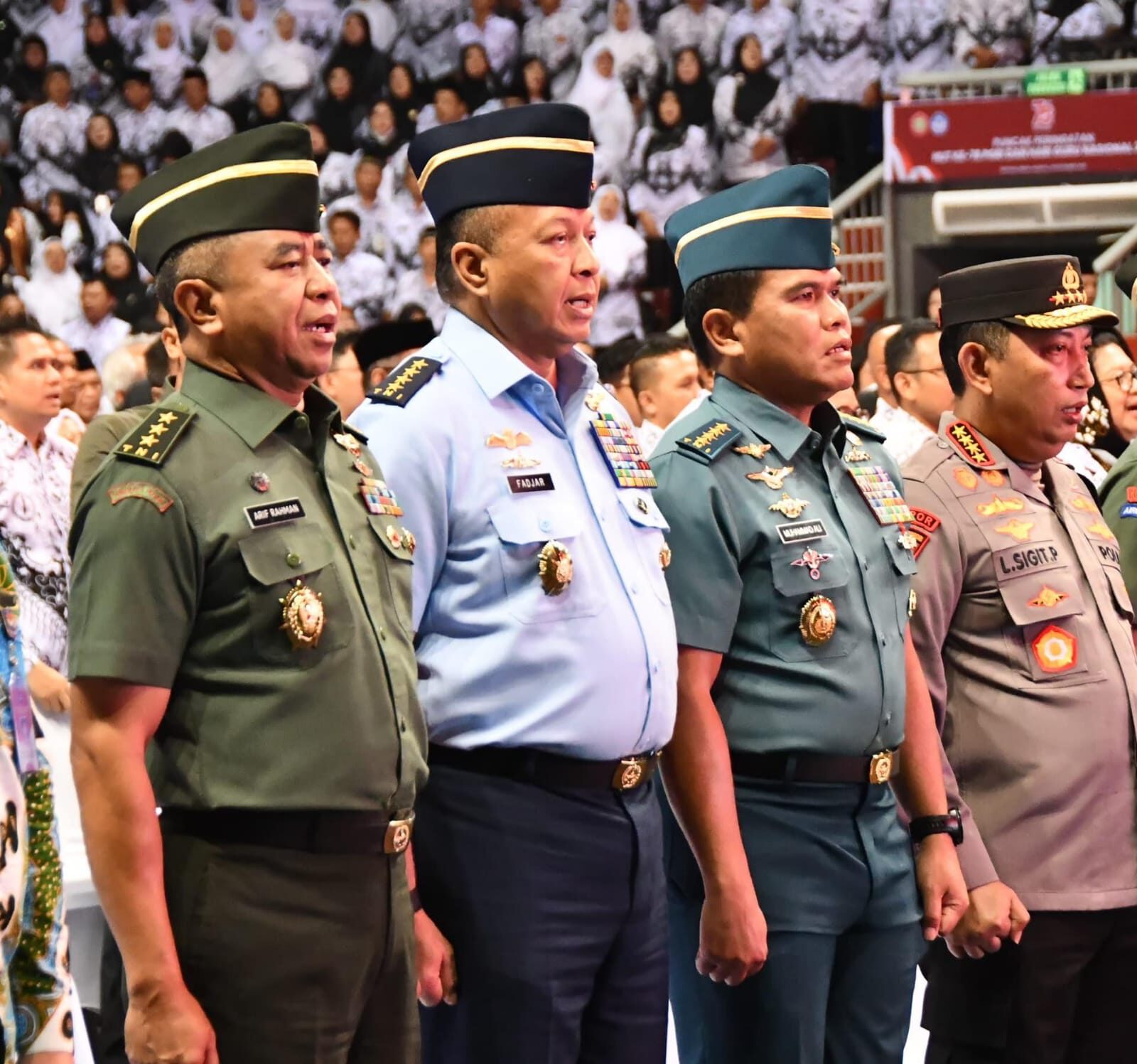 Wakasad Hadiri Peringatan HUT ke-76 PGRI dan Hari Guru Nasional