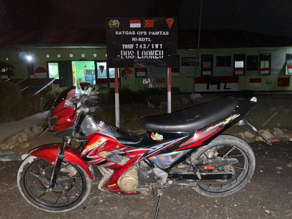 Satgas Yonif 742/SWY Gagalkan Penyelundupan Sepeda Motor di Perbatasan RI - RDTL