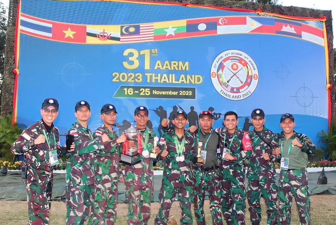 Prajurit Yonif 411 Kostrad Raih Juara Lomba Tembak AARM ke-31 di Thailand