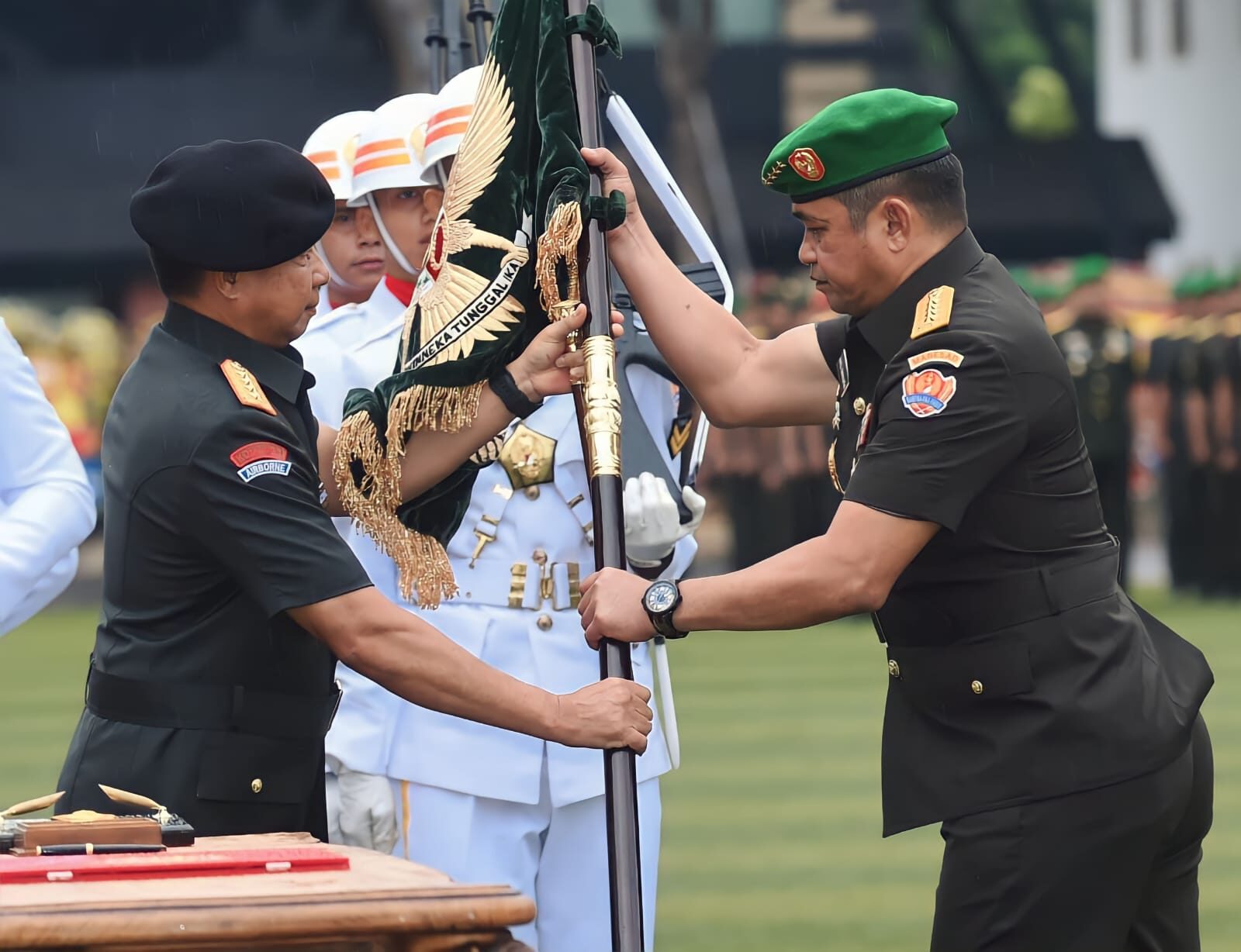 TNI AD Gelar Sertijab, Tongkat Estafet Kasad Berpindah ke Jenderal TNI Maruli Simanjuntak