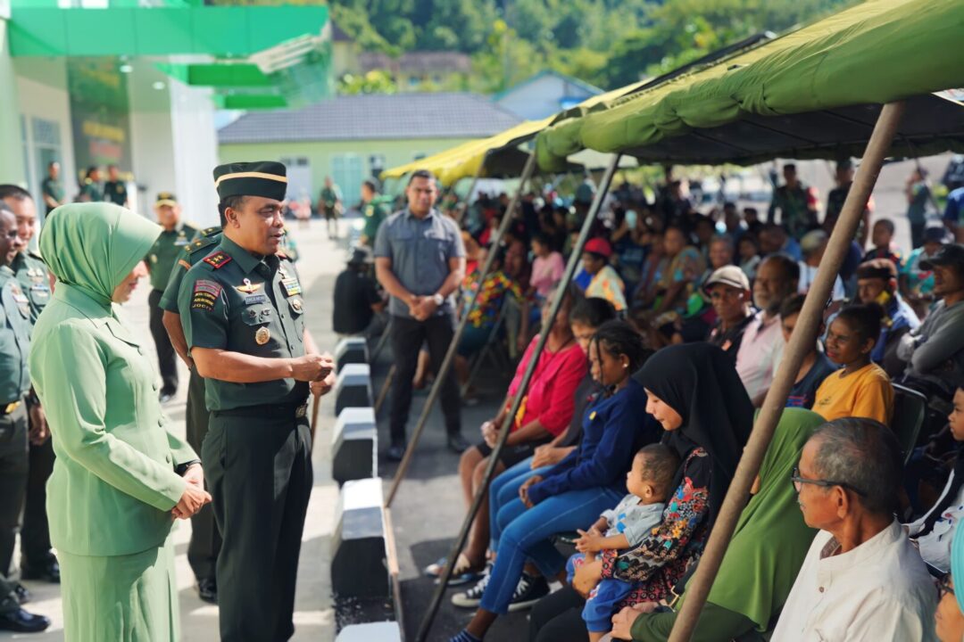 Animo Tinggi, Pengobatan Gratis dan Donor Darah Kodam Kasuari Diserbu Ratusan Warga Papua