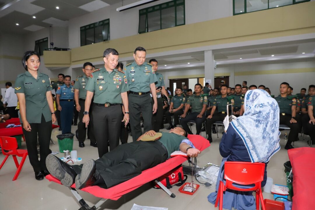 Peringatan Hari Juang Ke-78 TNI AD, Kodam I/BB Donorkan 1.000 Kantong Darah