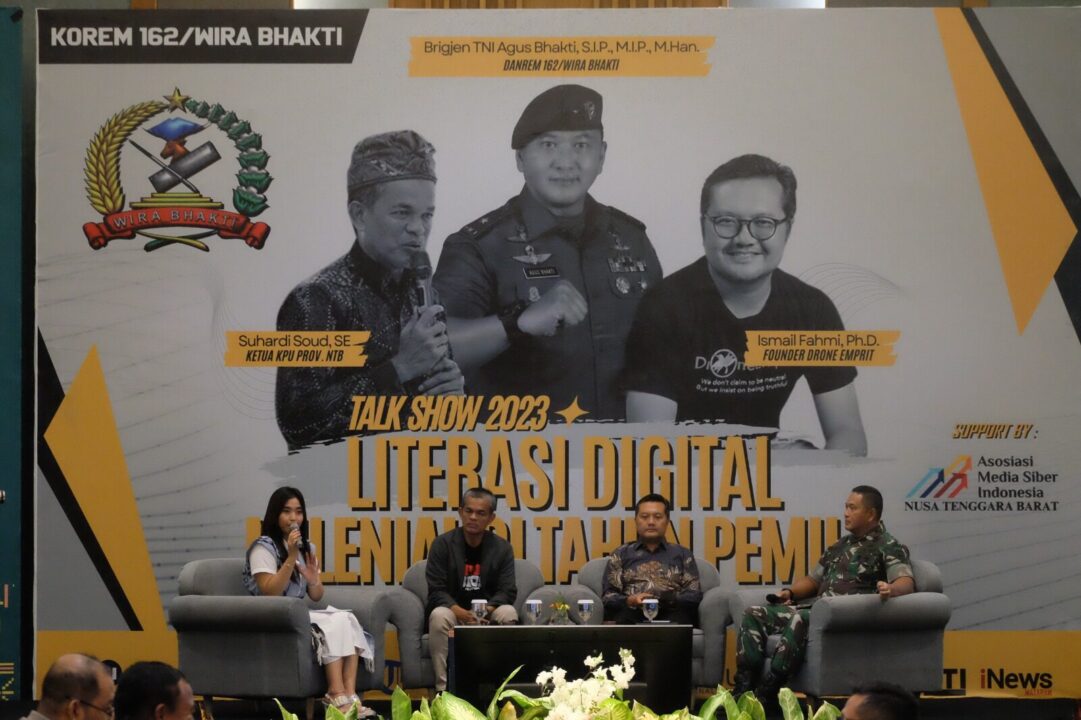 Korem 162/WB Gelar Talkshow 2023, Literasi Digital Milenial di Tahun Pemilu