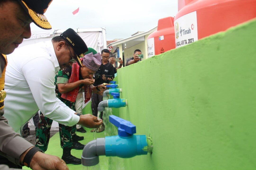 Kostrad Bangun 20 Titik Air Bersih Tersebar di Wilayah Kepulauan Bangka Belitung