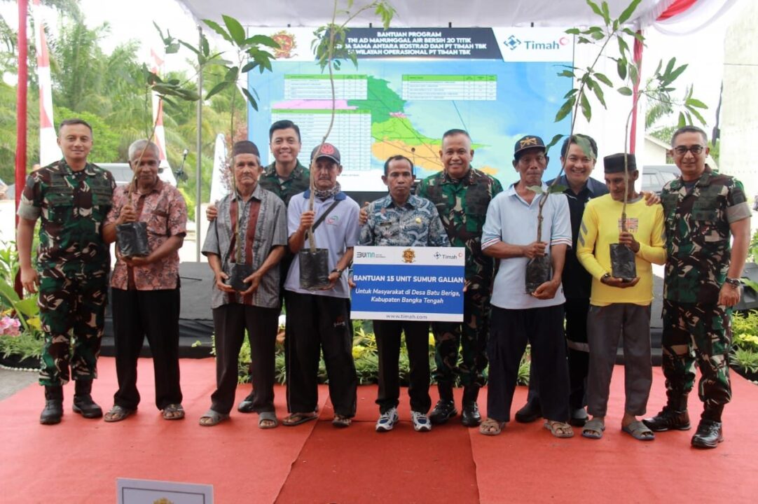 Kostrad Bangun 20 Titik Air Bersih Tersebar di Wilayah Kepulauan Bangka Belitung