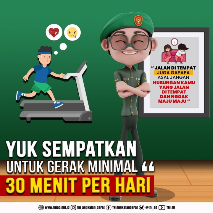 Yuk Sempatkan Untuk Gerak Minimal 30 Menit Per Hari