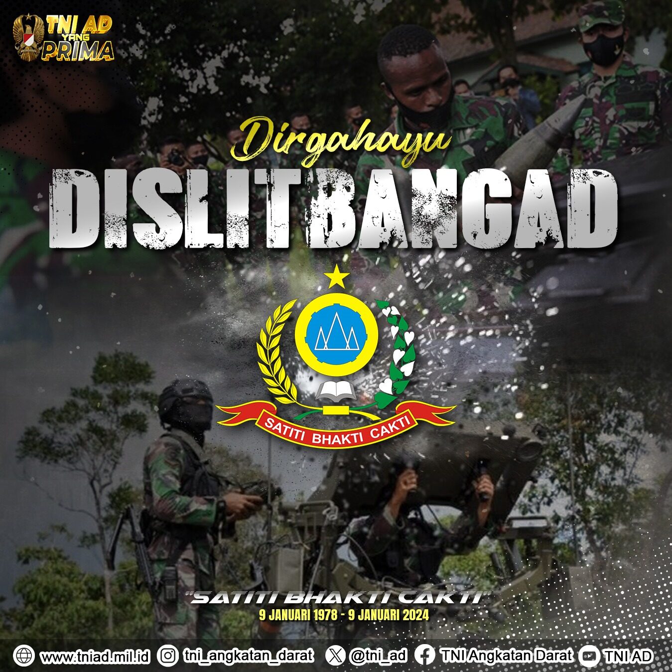 Dirgahayu Dinas Penelitian dan Pengembangan TNI AD