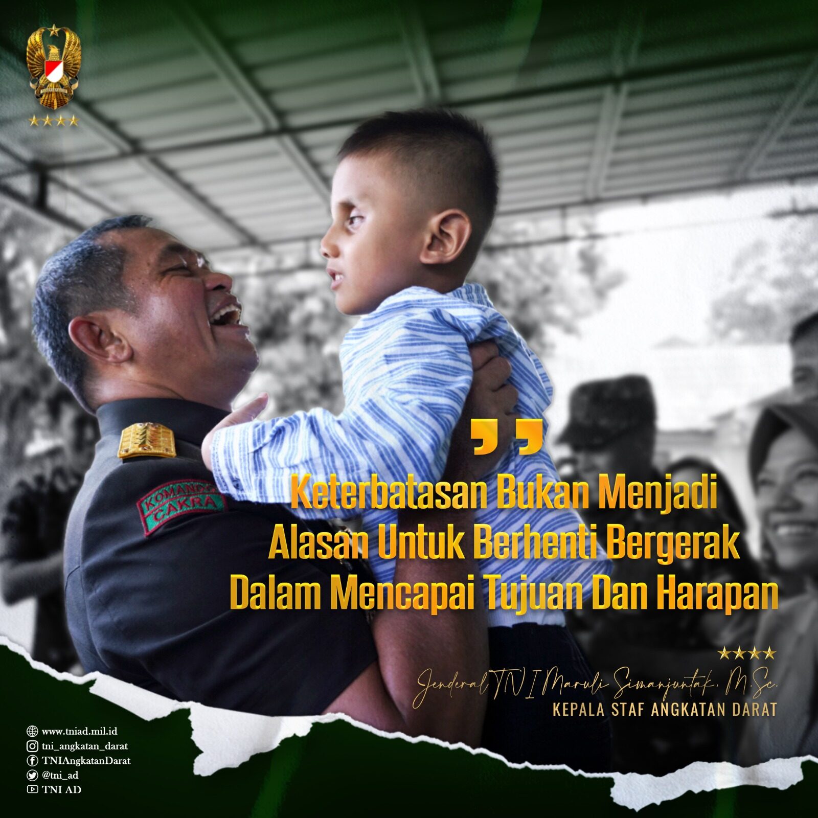 "Keterbatasan Bukan Menjadi Alasan Untuk Berhenti Bergerak Dalam Mencapai Tujuan Dan Harapan"