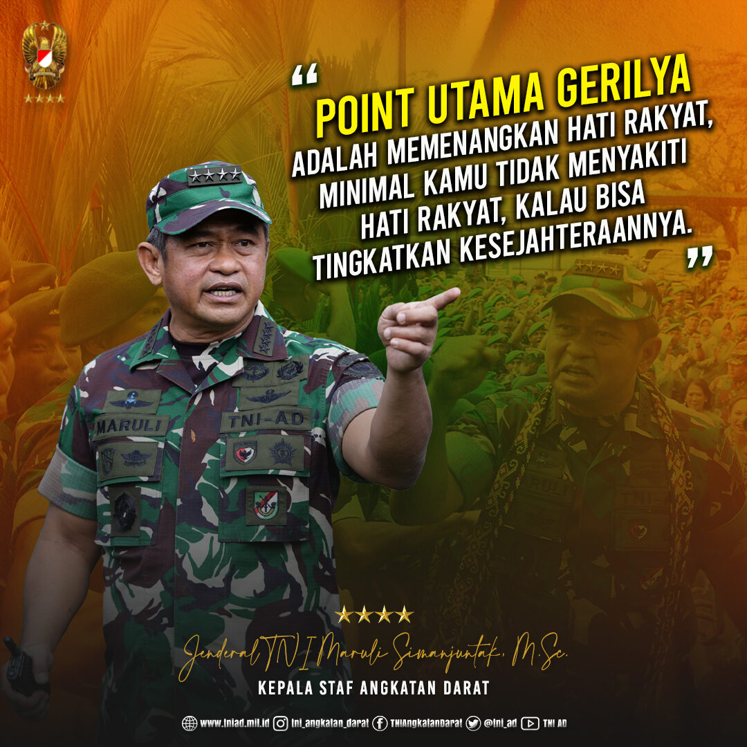 Pesan Kepala Staf Angkatan Darat Jenderal TNI Maruli Simanjuntak