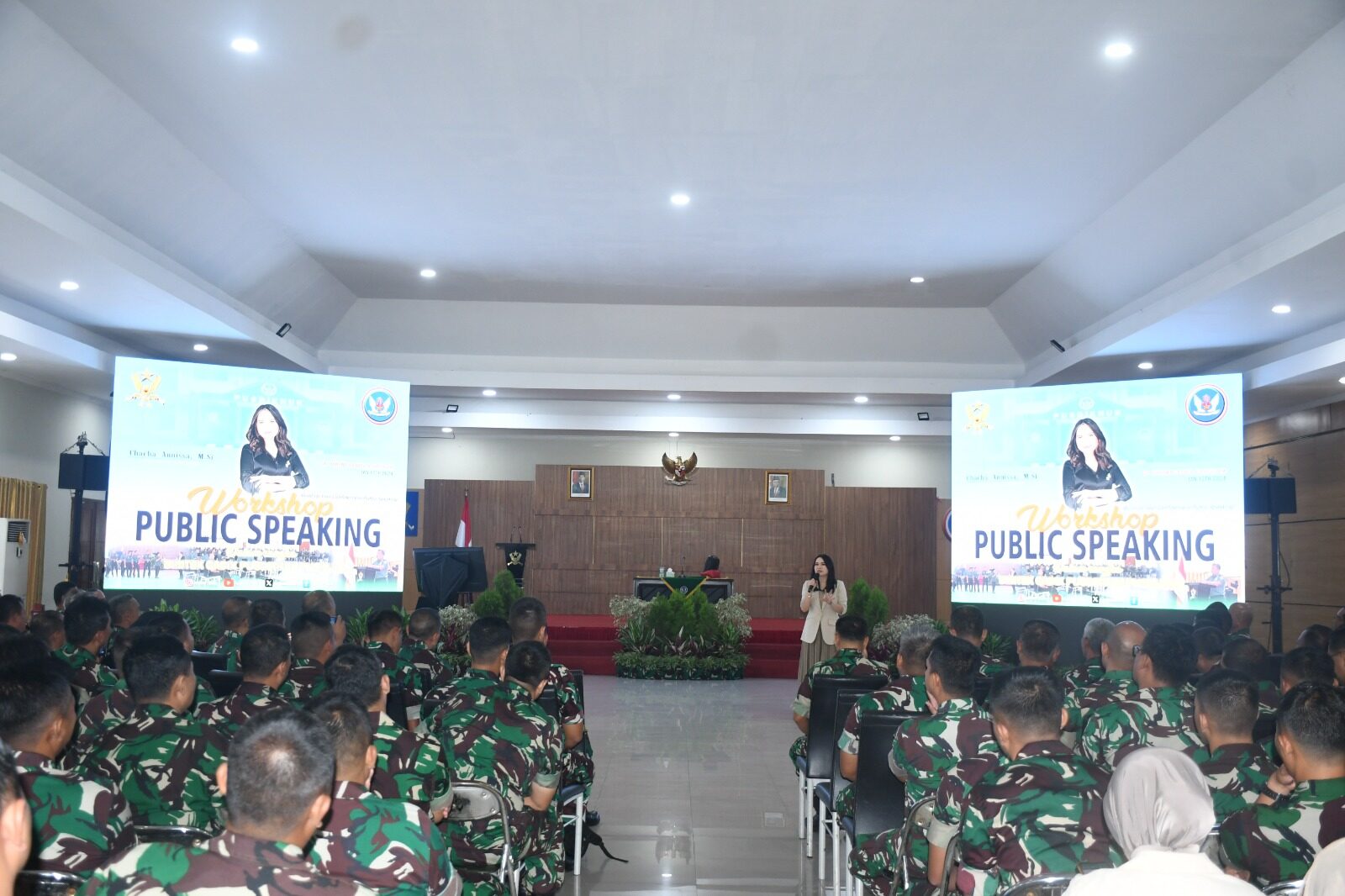 Ratusan Prajurit Pushubad Ikuti Bimtek Public Speaking