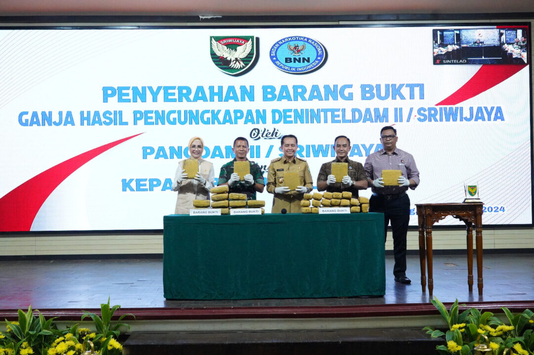 Amankan Ganja 26,164 kg, Kodam II/Swj Selamatkan 697 Ribu Jiwa