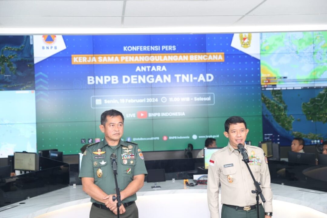 Perkuat Kapasitas Indonesia Hadapi Bencana, TNI AD Kolaborasi Dengan BNPB