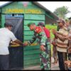Satgas Yonif 125/SMB Bangun Jamban Sehat Untuk Masyarakat 4 Kampung di Papua Selatan