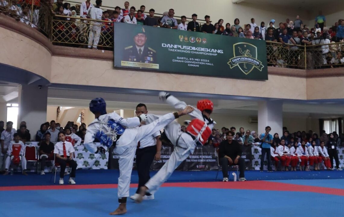 Jaring Bibit Atlet Berbakat, Pusdikbekang Gelar Taekwondo Championship 2024