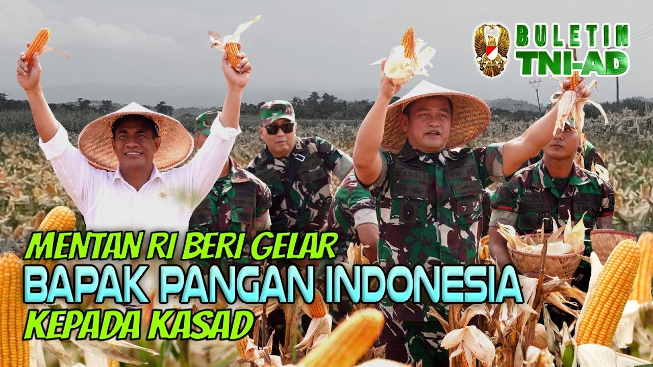 Mentan RI Beri Gelar Bapak Pangan Indonesia kepada Kasad