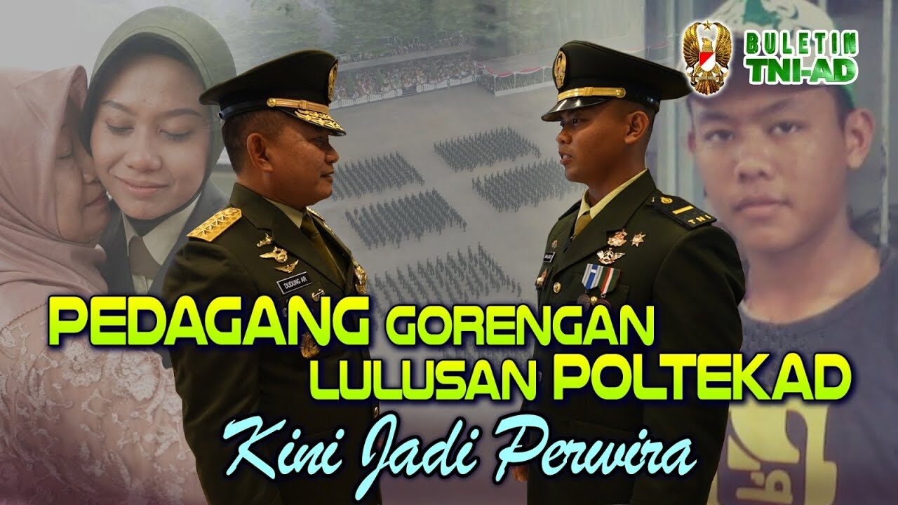 Pedagang Gorengan Lulusan Poltekad, Kini Jadi Perwira