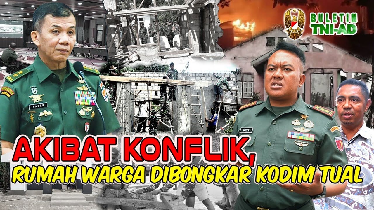 Akibat Konflik, Rumah Warga Dibongkar Kodim Tual