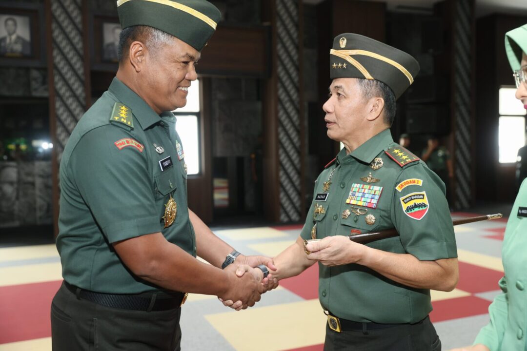 Wakasad Terima Laporan Korps Kenaikan Pangkat 12 Pati TNI AD